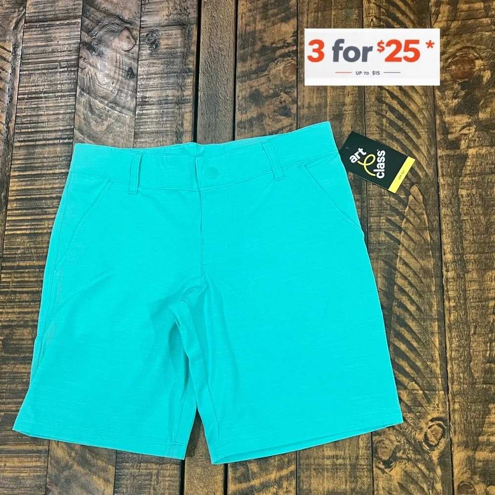 Art Class Turquoise preppy flat front Shorts